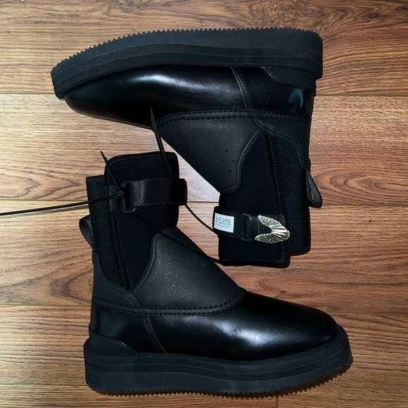 Suicoke Black Leather Boots - Picture 1 of 6